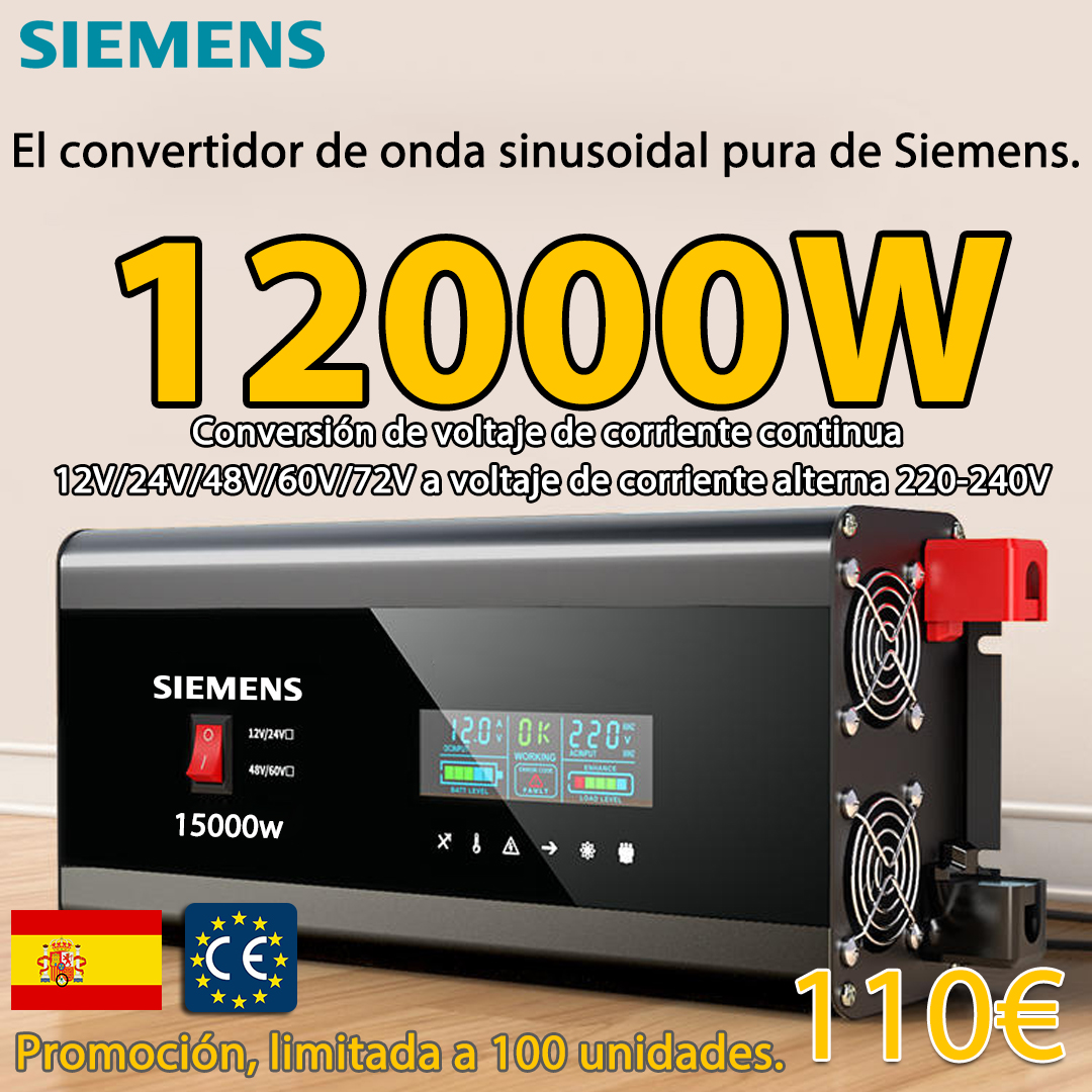 Convertidor de energía de onda sinusoidal pura de 12000W.