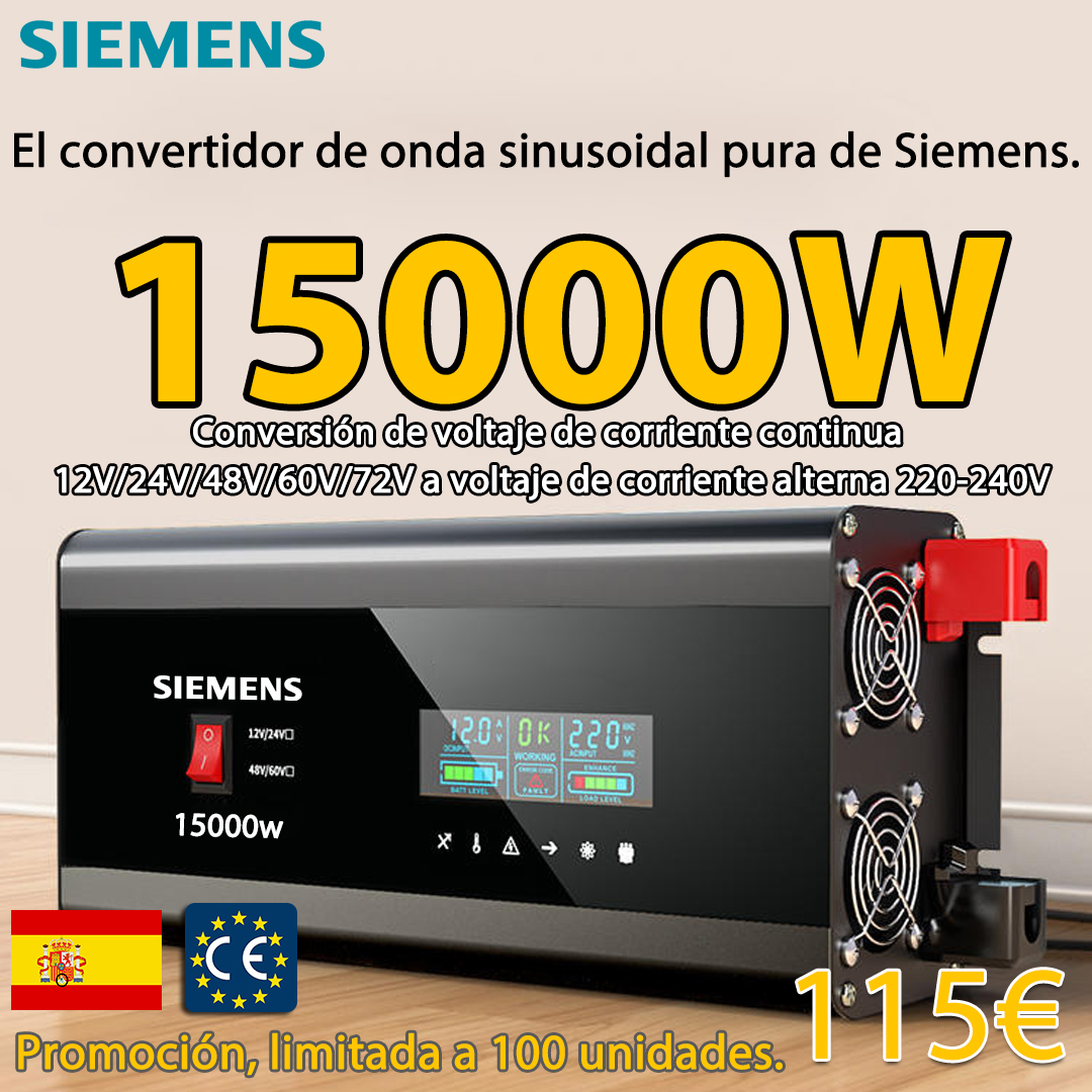 Convertidor de energía de onda sinusoidal pura de 15000W.